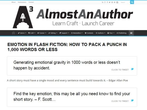 Almost An Author - Packing an emotional punch in flash fiction